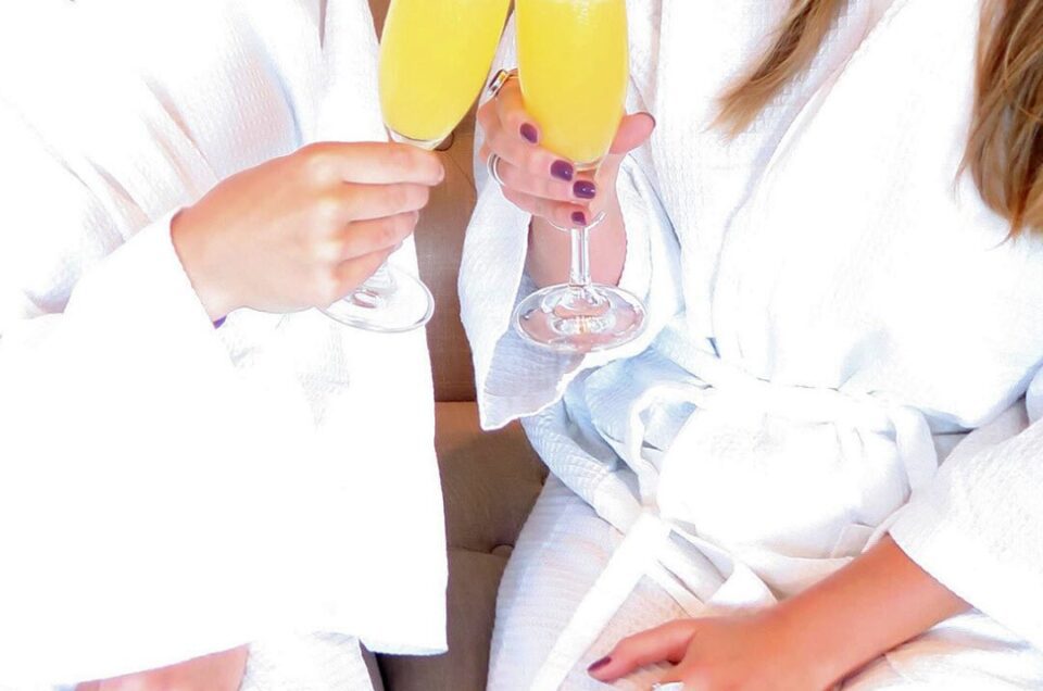 Robes, mimosas, and ...